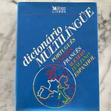 Livro Dicionário Multilingue - Português, Inglês,