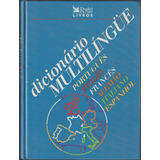 Livro Dicionário Multilíngüe Português, Inglês, Alemão,