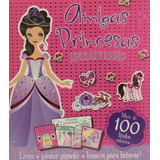 Livro Diversão Amigas Princesas: Kit Com 1 Livro De Colorir De 12 Páginas + 2 Folhas De Adesivos + Moldes + 1 Pôster, De Richards, Caroline. Série Livro Diversão Editora Girassol Brasil Edições Eireli