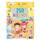 Livro Infantil Álbum De Adesivos Criando Historias De Diversão Com 250 Figurinhas Criatividade