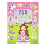 Livro Infantil Álbum De Adesivos Criando Historias De Meninas Com 250 Figurinhas Criatividade