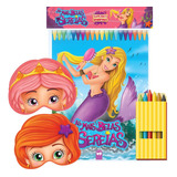 Livro Infantil Colorir Super Kit Sereias