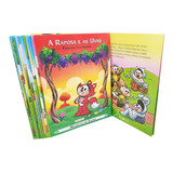 Livro Infantil Fábulas Ilustradas Mauricio De Sousa Kit C/14