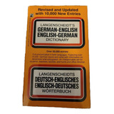 Livro Langenscheidt's German-english, English-german Dictionary (dicionário Inglês-alemão) - Langenscheidt Editorial Staff [1993]