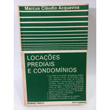 Livro Locações Prediais E Condomínios - Marcus Cláudio Acquaviva [1986]