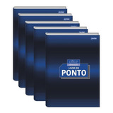 Livro Marcação Ponto Jandaia 4 Assinaturas 52 Folhas Kit C/5 Cor Preto