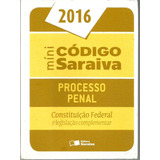 Livro Mini Código Saraiva Processo Penal 2016