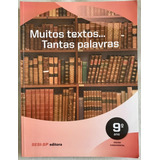 Livro Muitos Textos... Tantas Palavras - 9o Ano