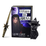 Livro O Poder Da Bruxa - A Terra A Lua E O Caminho Mágico Feminino Kit Wicca Punhal Athame + Gato Da Bruxa