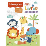 Livro Tapete Fisher-price - Meu Livrão De Colorir 96x66 Cm