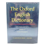 Livro The Oxford English Dictionary 2nd Vol. 4 Em Inglês