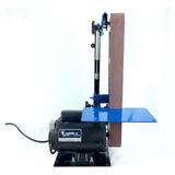 Lixadeira De Cinta Profissional + Motor 3cv Bivolt Cutelaria Cor Azul - Preto 220v