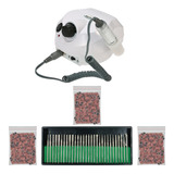 Lixadeira Pedal Motor Unha Nail Master 30000 Caneta Brocas