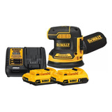 Lixadeira Roto Orbital Dewalt Dcw210 2 Baterias E Carregador