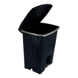 Lixeira 50 Litros Com Pedal Cor Preto