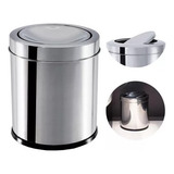 Lixeira Cozinha Banheiro Inox Tampa Basculante 3,2 L Brinox