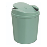 Lixeira Em Plástico 5 L Basculante Verde Cozinha E Banheiro