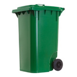 Lixeira Grande Container De Lixo 240 Litros C/ Rodas 