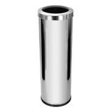 Lixeira Inox 30 Litros Com Aro Inox