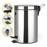 Lixeira Inox Banheiro 5 Litros Cozinha