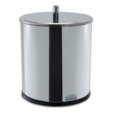 Lixeira Inox Com Tampa 5,4 Litros Decorline 18,5x23cm Brinox