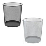 Lixeira Metal Aramado Cesto Lixo Escritório 8 Litros