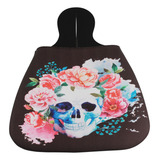 Lixeira Para Carro Neoprene Skull Flowers Ln22
