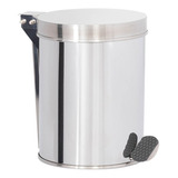 Lixeira Pedal Redonda Aço Inox 16x23 05 Litros