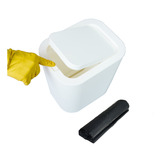 Lixeirinha Prática 12l Com Integrador De Sacos Lixo+1 Refil 