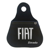 Lixinho Para Carro Lixeira Lixeirinha Fiat Logo Prata Strada