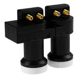 Lnb Carona 2x2 Banda Ku Hd Universal Duplo Total 4 Saídas