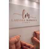 Logo Letreiro De Parede Personalizado Acrílico 1,70x0,60cm