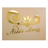 Logo Logotipo Letreiro De Parede Personalizado Acrílico Luxo