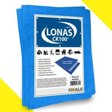 Lona 4x3 Azul Plastica Impermeavel Festa