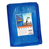 Lona 5x3 Mt Azul Plastica Impermeavel Festa Telhado Multiuso