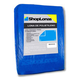 Lona 6x4 Impermeável Plástica Azul Telhados Camping + Ilhós