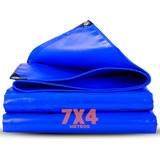 Lona Azul Carreteiro Caminhão Piscina Impermeável 75g 7x4
