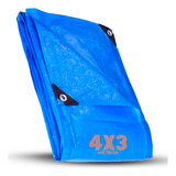Lona Azul Carreteiro Camping Piscina Impermeável 75g 4x3