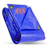 Lona Azul Carreteiro Camping Piscina Impermeável 75g 8x6