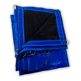 Lona Caminhão Carga Locomotiva Pvc Lonil Azul Preto 10,5x4,5