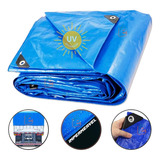 Lona Carreteiro 75 Gramas Starfer 10x4 Azul Impermeável