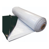 Lona Dupla Face Preta E Branca 200 Micras 4x50 Anti Uv Silo