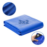 Lona Plastica Cobertura Impermeavel Azul 3x2 Starfer 