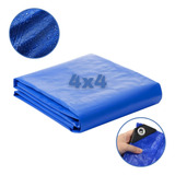 Lona Plastica Cobertura Impermeavel Azul 4x4