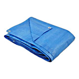 Lona Plástica Encerado 5x4 Azul Impermeável