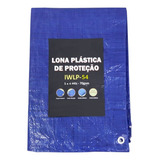 Lona Plastica Encerado 5x4 Azul Multiuso Impermeavel