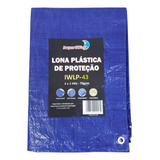 Lona Plástica Impermeável 4x3 Metros Azul