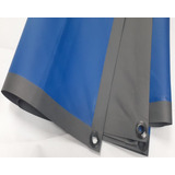 Lona Pvc Azul 7,5x3,5 Proteção Cortina Área De Solda Biombo
