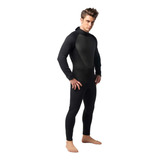 Long John Preta Back Zip Roupa De Mergulho 3mm Surf Natação