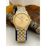 Longines Automático Safira Aço E Ouro 13 Diamantes Masculino